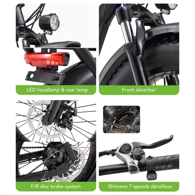 Elektrinis dviratis Cyclefort L10 - Image 4