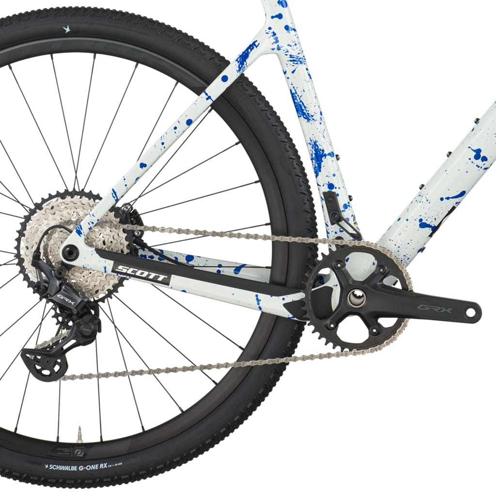 Dviratis SCOTT Addict Gravel 30 white/splatter blue - Image 3