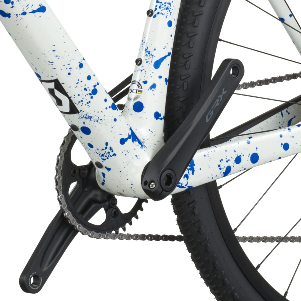 Dviratis SCOTT Addict Gravel 30 white/splatter blue - Image 4