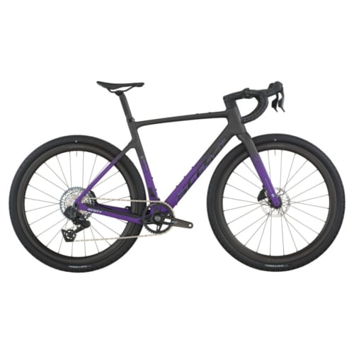 Dviratis SCOTT Addict Gravel 20 carbon black/indigo purple