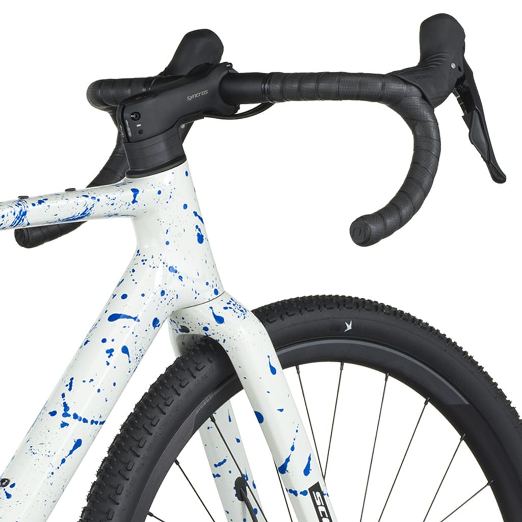Dviratis SCOTT Addict Gravel 30 white/splatter blue - Image 6