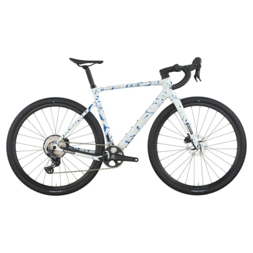 Dviratis SCOTT Addict Gravel 30 white/splatter blue