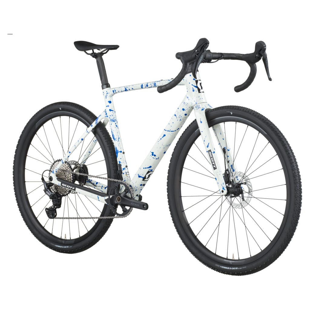 Dviratis SCOTT Addict Gravel 30 white/splatter blue - Image 8