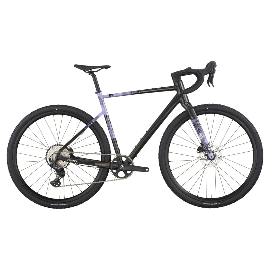 Dviratis SCOTT Speedster Gravel 10 carbon black/tulip purple